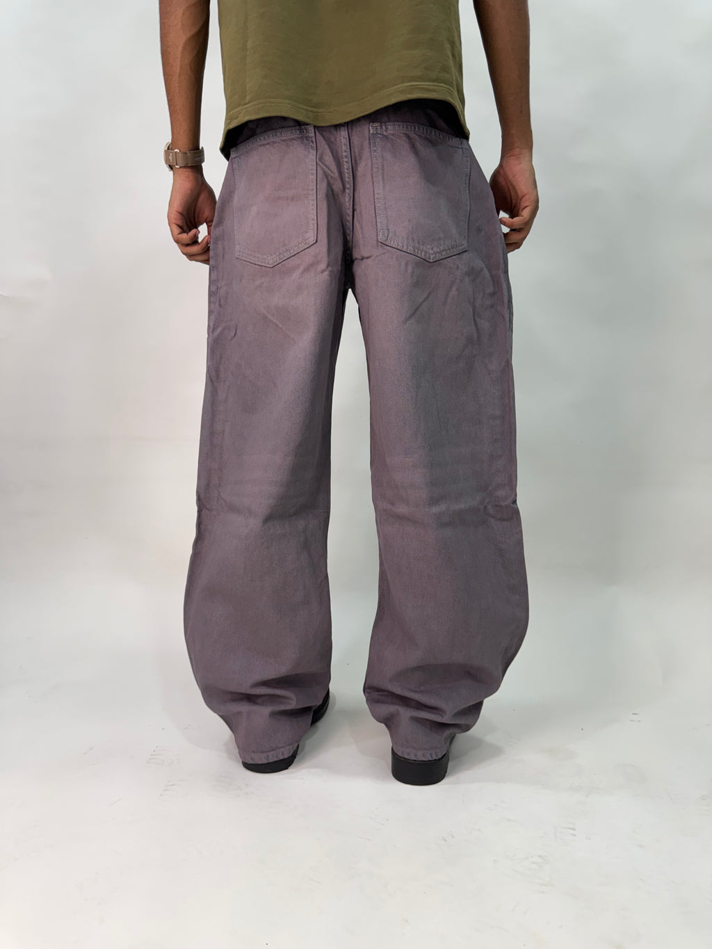 LAVENDER BARREL FIT JEANS