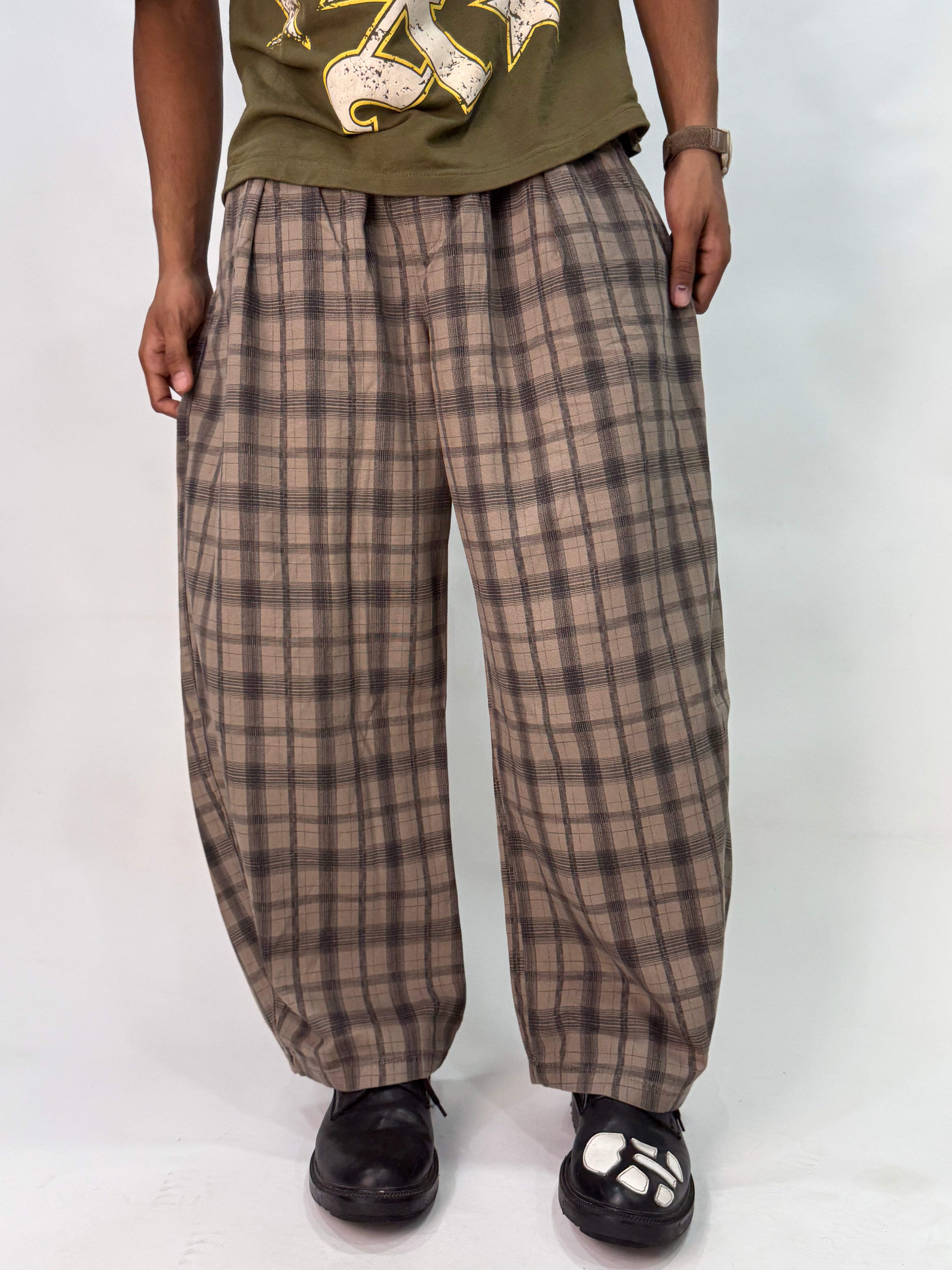 CHECKED RELAXED FIT TRACK