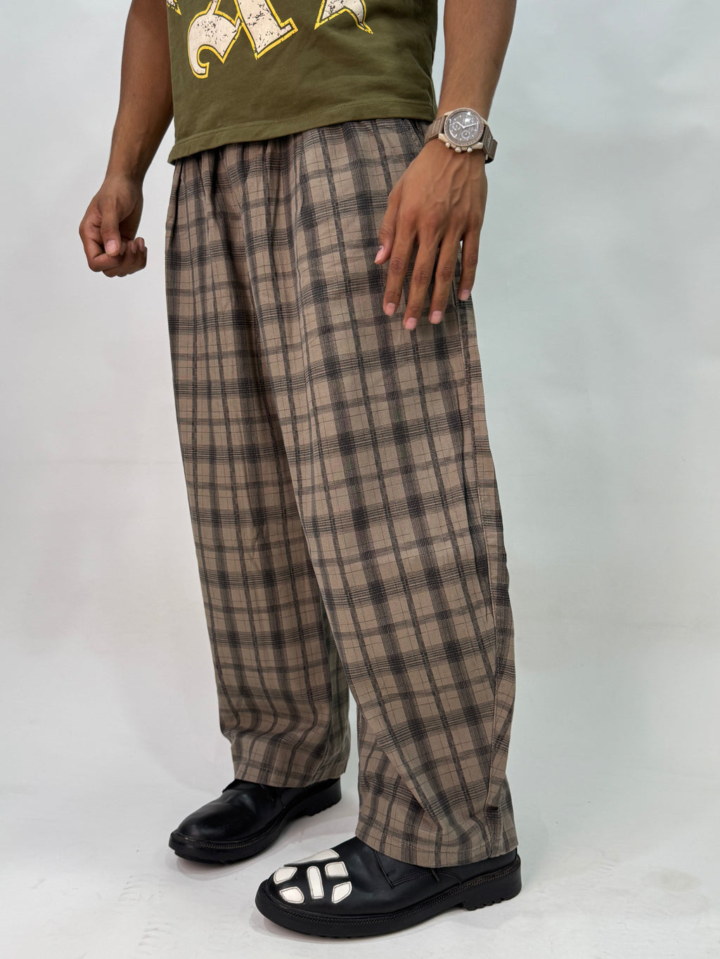 CHECKED RELAXED FIT TRACK