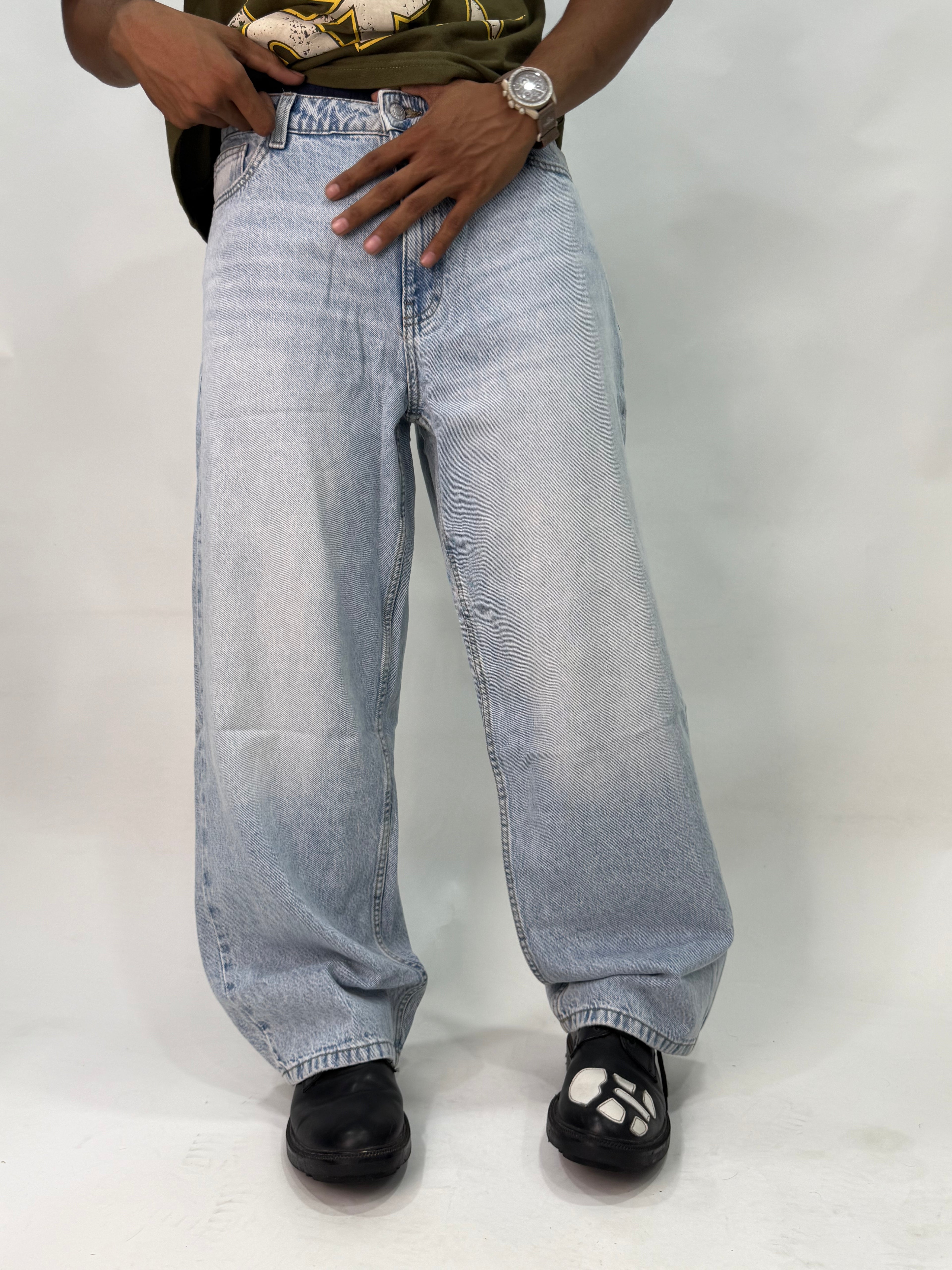 ICE VTG SHADE BARREL FIT JEANS #112