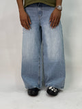 WRISKLE BAGGY FIT JEANS